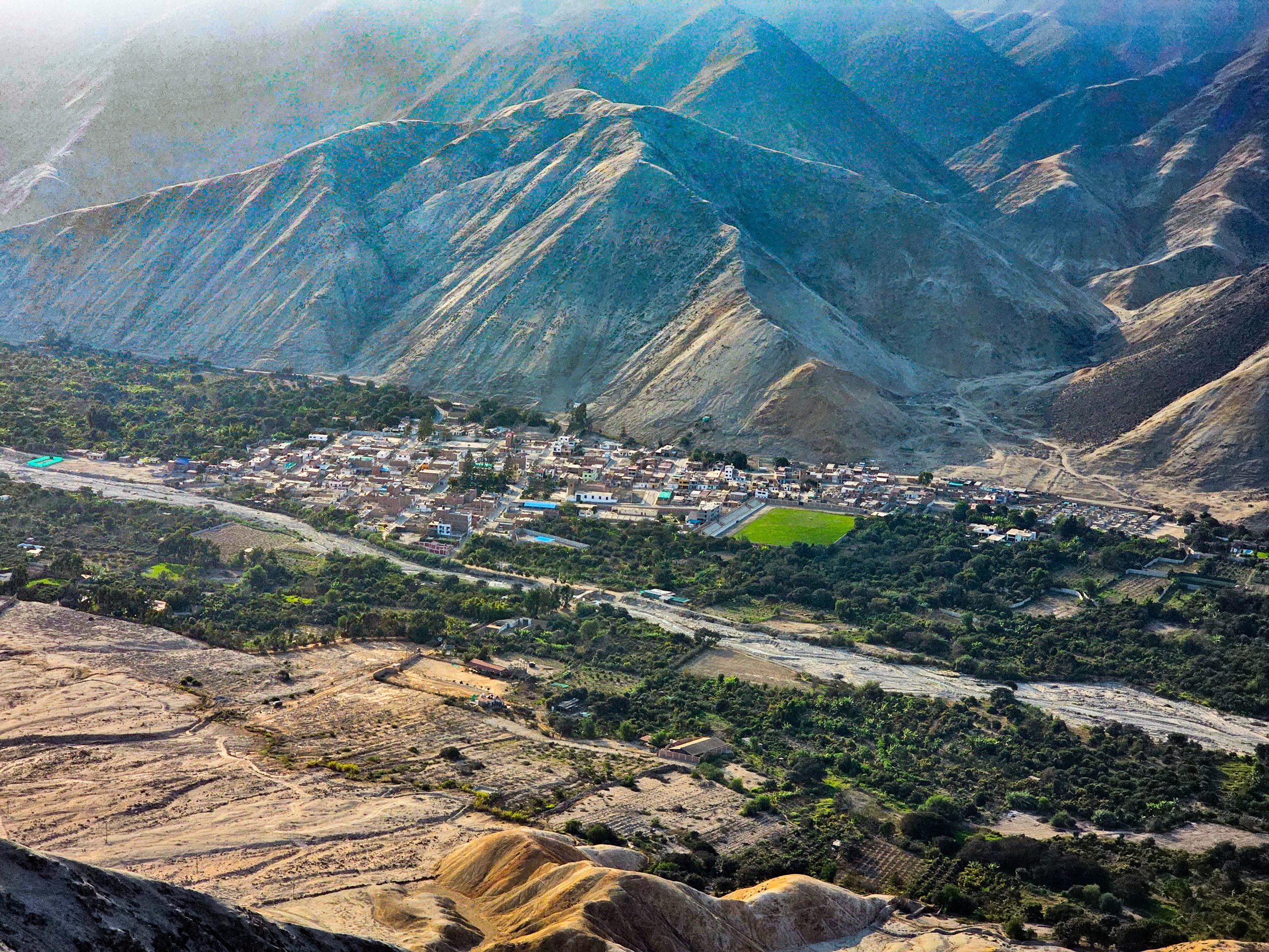 Vista panoramica de Coayllo